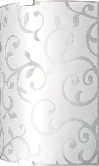 Світильник настінно-стельовий Геотон НББ 01-60-891 22572 1x60 Вт E27 білий із малюнком 