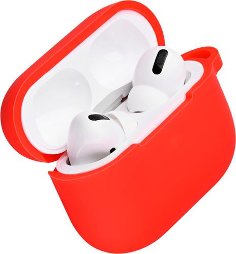Чохол для навушників 2E для Apple AirPods Pro Pure Color Silicone (2.5mm) red (2E-PODSPR-IBPCS-2.5-RD) 