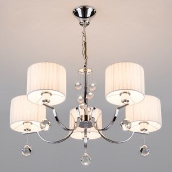 Люстра подвесная Strotskis Napoli 5x40 Вт E14 хром 60095/5