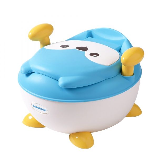 Горшок детский Babyhood Лисица с полиуретановым кольцом BH-113FB голубой