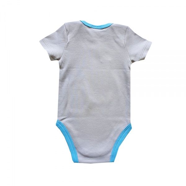 Боді дитяче для хлопчика Colibri р.74 сірий із синім B3079 