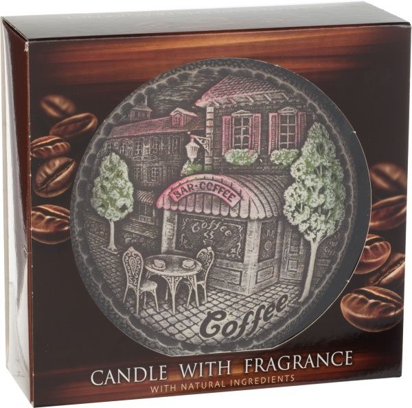 Свічка Запашна кава, диск 13 см Bartek Candles