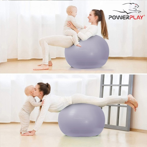 Мяч для фитнеса PowerPlay d75 PP_4001_75_Sky_Blue 