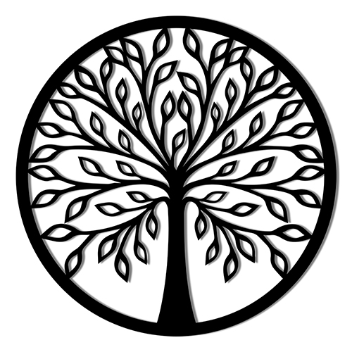 Панно PN212 дерево 56x56 см коричневый 