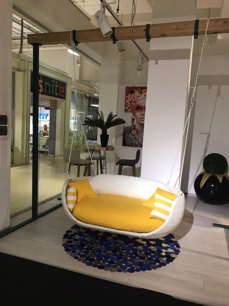 Качели Cruzo белый с желтым 2211045312012