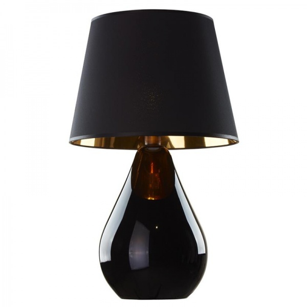 Настільна лампа декоративна TK Lighting Lacrima 1PL-5454 1x15 Вт E27 чорний/золото 