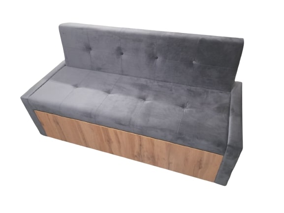 Диван кухонний Lion Титан 1560х645/1170х820 мм дуб аппалачі / сірий 