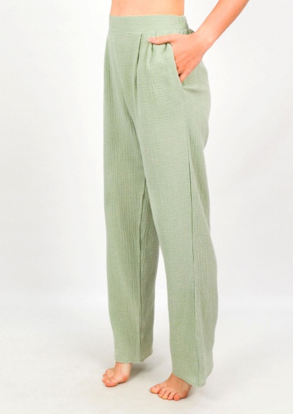 Брюки Roksana Muslin №1528 р. 50-52 зеленый