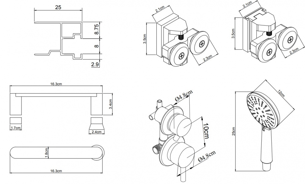 Душовий бокс EGO EGOIST 900х900х2150 мм CD9096