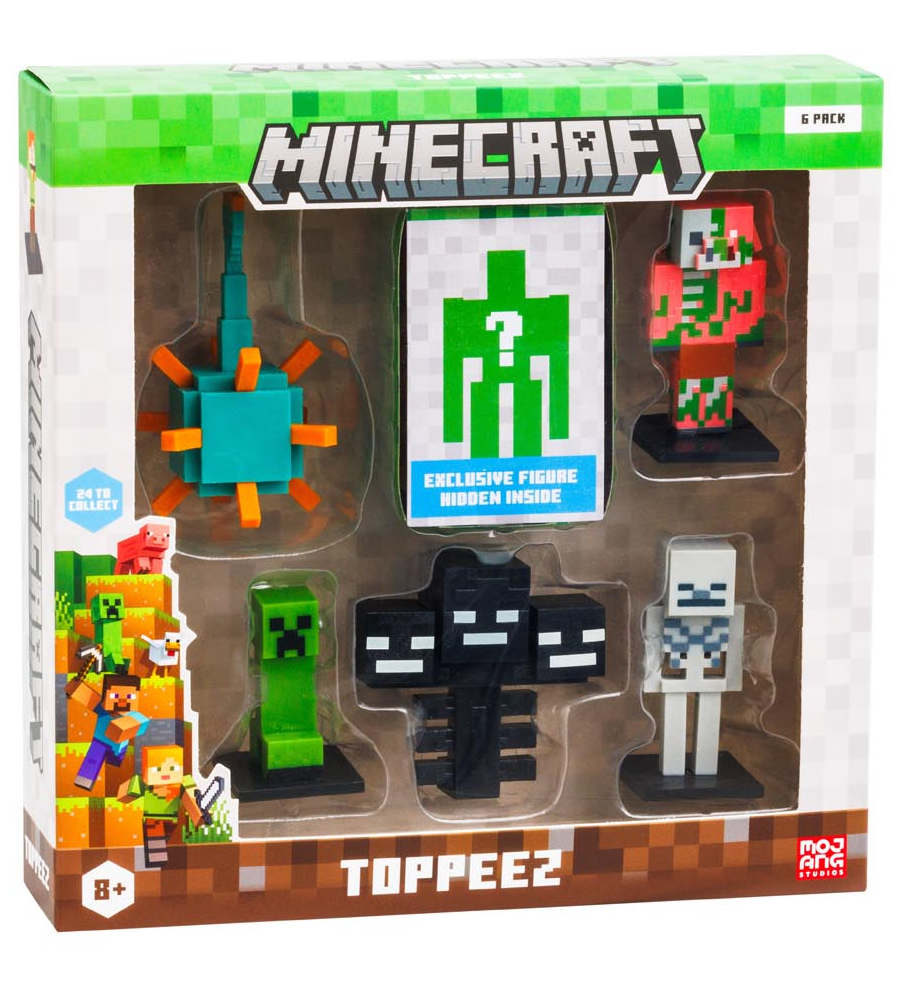 Игровой набор Minecraft делюкс из 6 коллекционных фигурок-топеров, одна фигурка-сюрприз в ассортименте MC2060