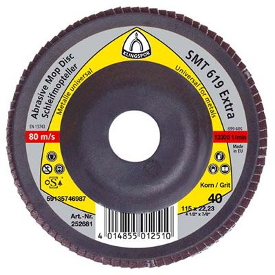 Круг зачистной Klingspor SMT619 60 125x22.23 мм металл