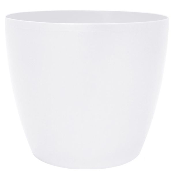 Горшок пластиковый Алеана Матильда круглый 2,1л белый (114093) 
