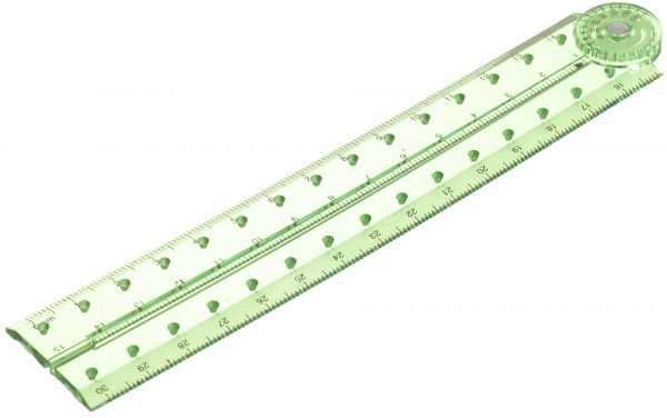 Линейка раскладная 30 см зеленая Nota Bene