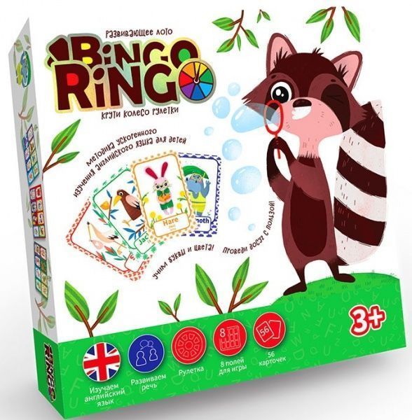 Игра настольная Danko Toys Bingo Ringo украинский/английский (10) GBR-01-02E