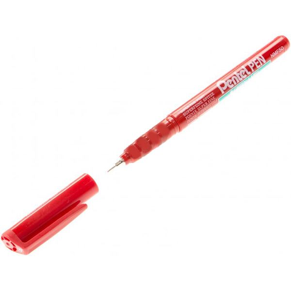 Маркер перманентний червоний  Pentel NMF50-В