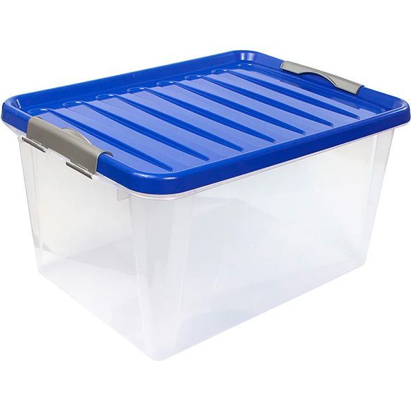 Ящик для зберігання поліпропіленовий Heidrun 605_синій ClipBOX light 31 л 250x350x480 мм