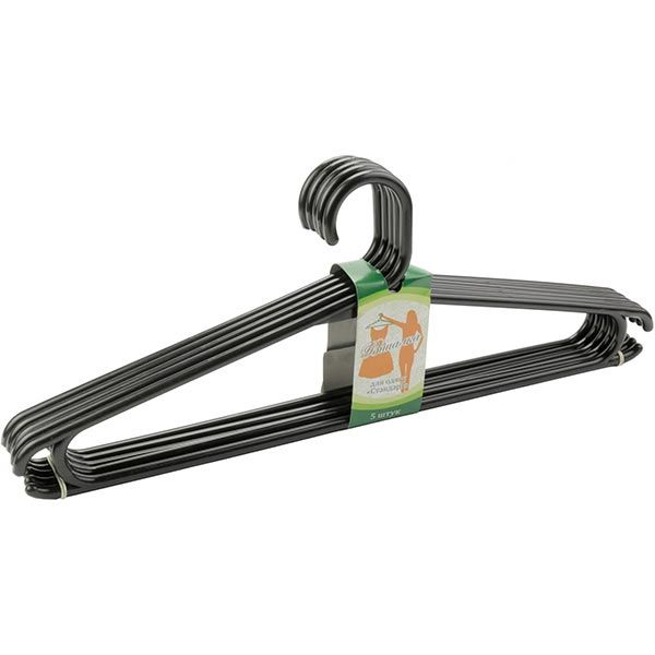 Набор вешалок Стандарт черные 5 шт