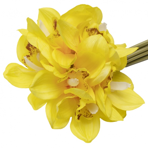 Букет орхідей штучний 7 квіт. 30 см (жовтий) 631284
