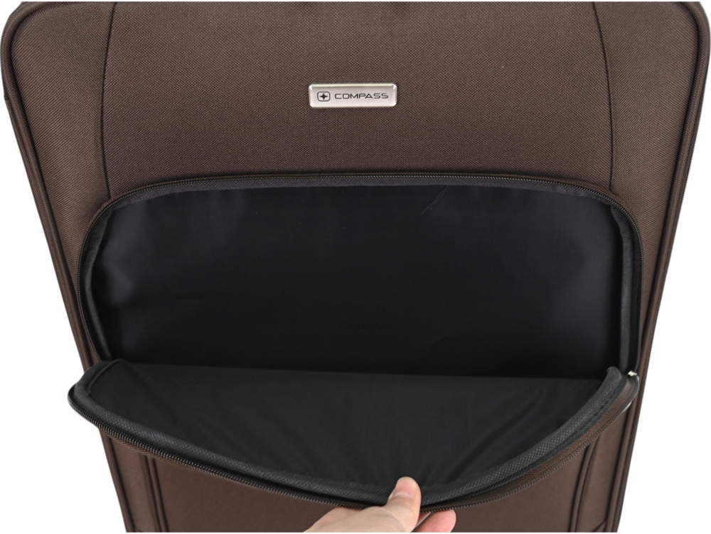 Чемодан Compass MS-2502 30 л коричневый 36x20x54 см S