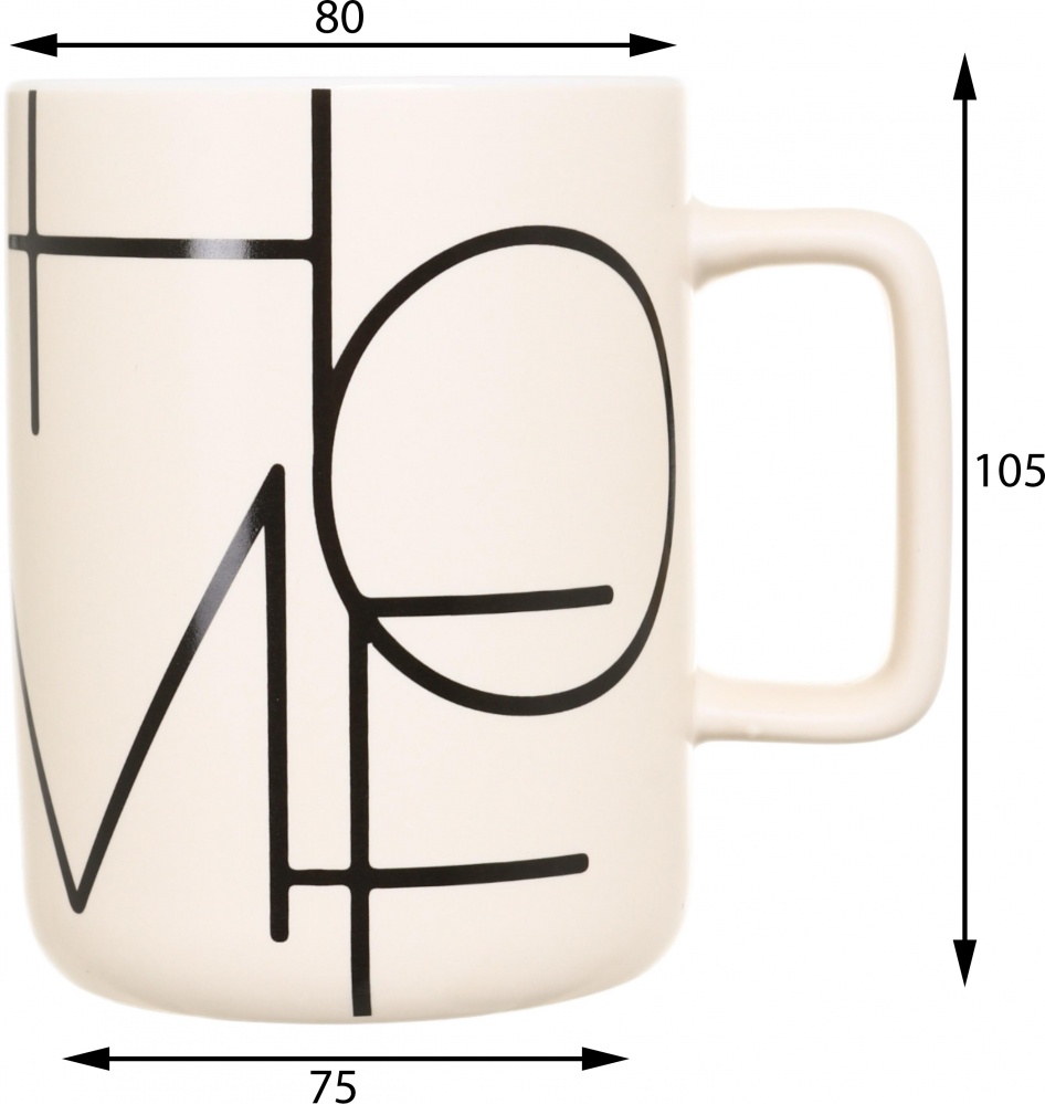 Чашка Fiora Vogue White 400 мл