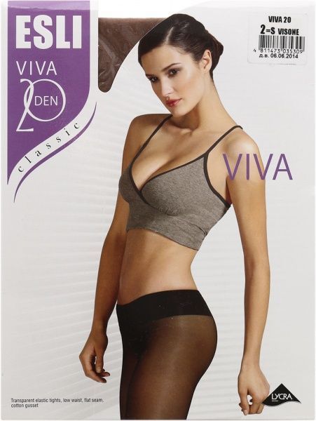 Колготки Conte ESLI VIVA 20 den visone р. 2 бежевый 