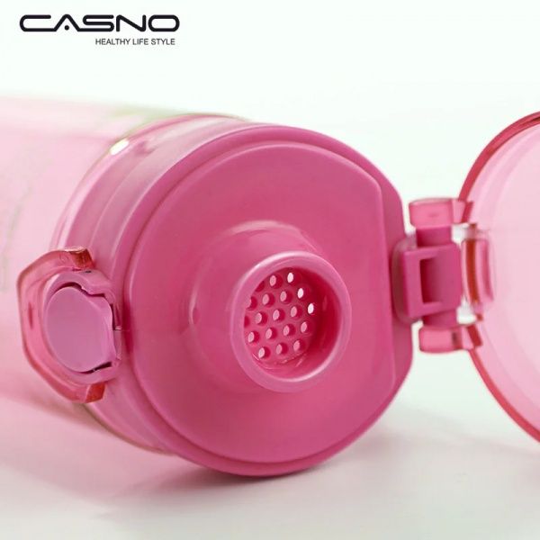 Пляшка для води 650 мл Casno рожевий KXN-1157_Pink