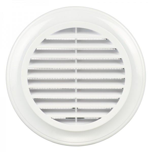 Решетка Blauberg Decor 125s пластик белый 