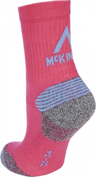 Шкарпетки McKinley Hikory II Kids 264310-412 р.31-34 чорно-рожевий