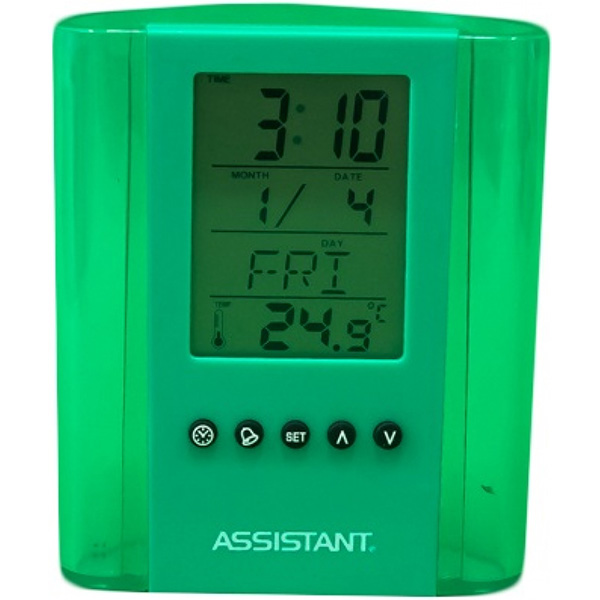 Стакан-часы AH-1050 green Assistant