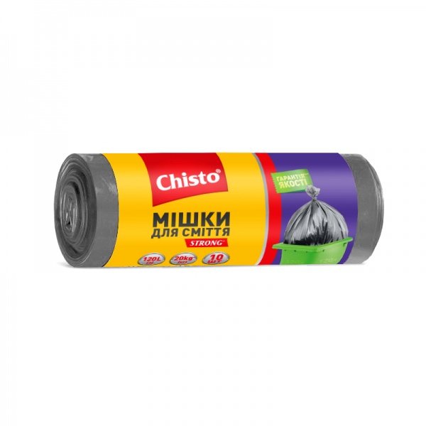 Мішки для будівельного сміття Chisto Strong надміцні 120 л 10 шт.