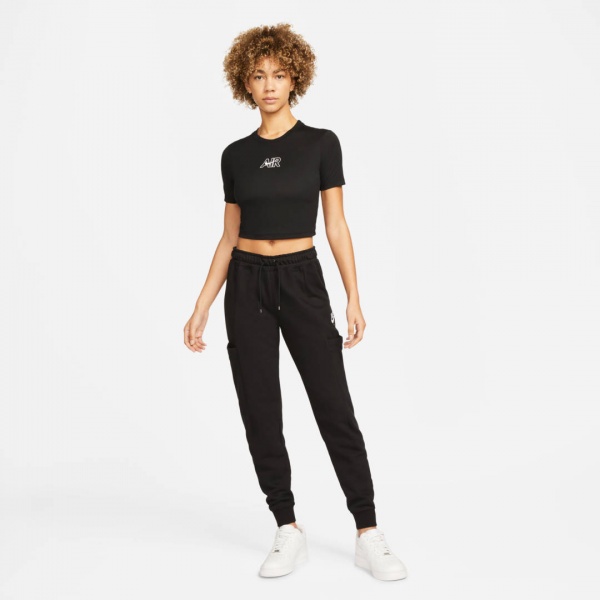 Футболка Nike W NSW TEE SLIM CRP AIR DN5852-010 р.XL чорний