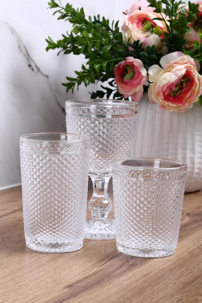 Стакан низкий Fiora Corn new прозрачный 250 мл 1 шт.