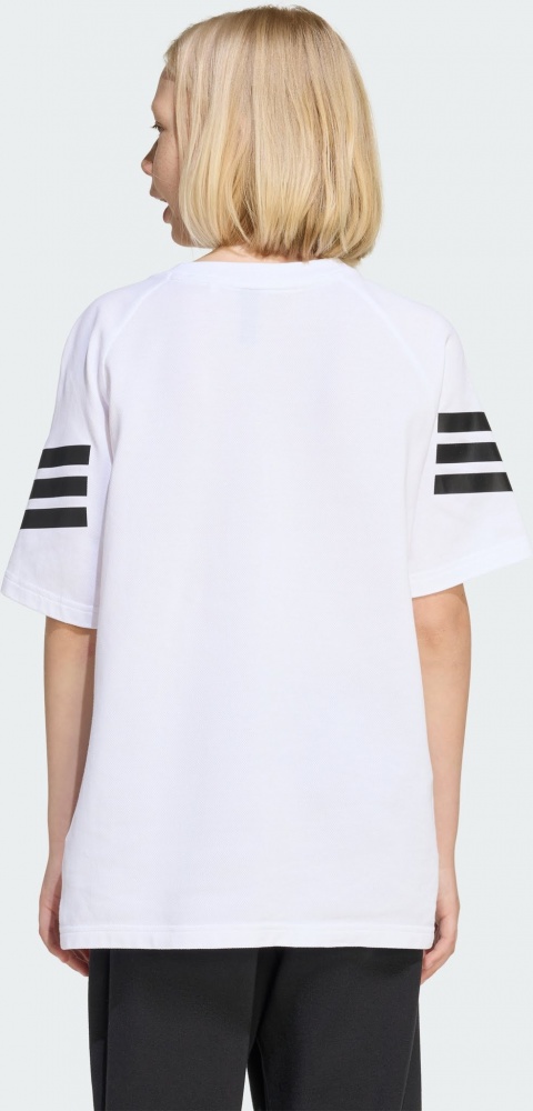 Футболка Adidas J FI 3S TEE WHITE/BLACK KC1965 р.13-14YRS білий