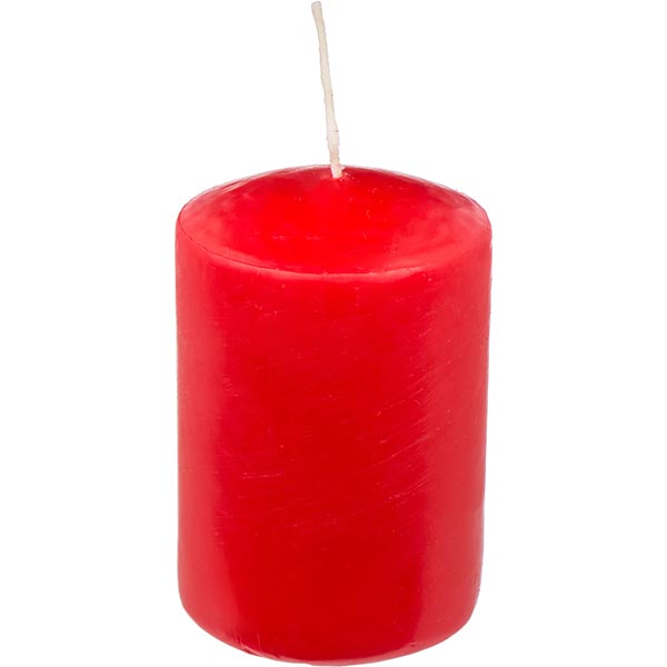 Свеча Candle Factory EcoLife красная 90 мм