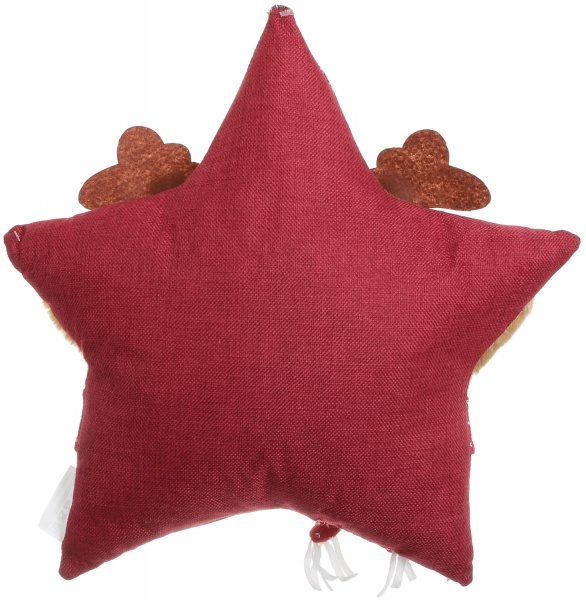 Подушка КМ Новорічна у формі зірки поліестер 40x40 см в асортименті 