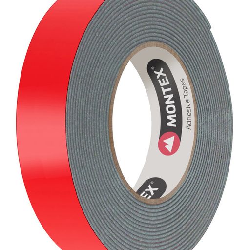 Двостороння автомобільна клейка стрічка MONTEX SHS MTX5154 12 мм 1,2 мм 2 м сірий