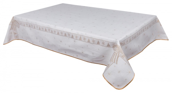 Скатерть FG02-RUNNER027-280 137x280 см бело-серый Limaso 