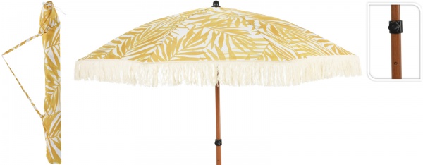 Зонт пляжный желтый 180 см
