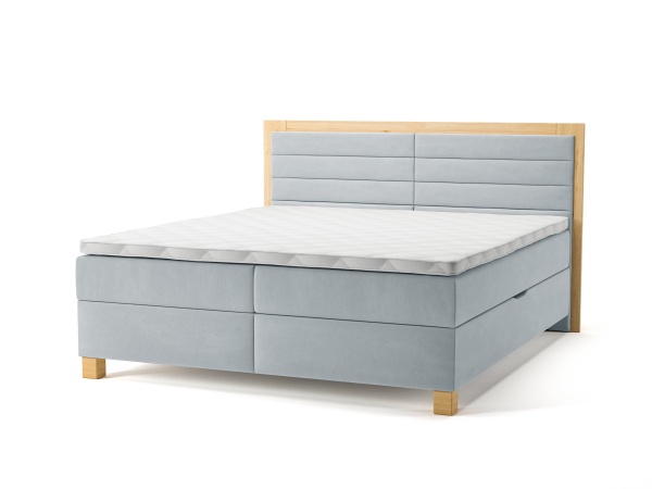 Кровать Мебель Прогресс Монтана 180x200 см светло-серый 