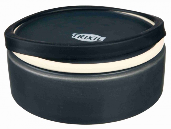 Миска Trixie для собак Jimmy с лапками керамическая резиновая основа 0,7 л 16 см (24778)