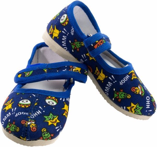 Капці для хлопчиків Экотапок Ремінець сині 1035 р.14,5