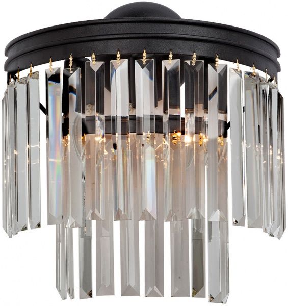 Бра Vitaluce 3x60 Вт E14 чорний V5150-1/3A 