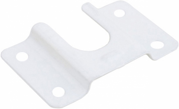 Держатель штанги Rejs под овальную трубу белый