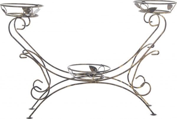 Підставка для квітів Качелі 3-Н 100х28x61 см коричневий 