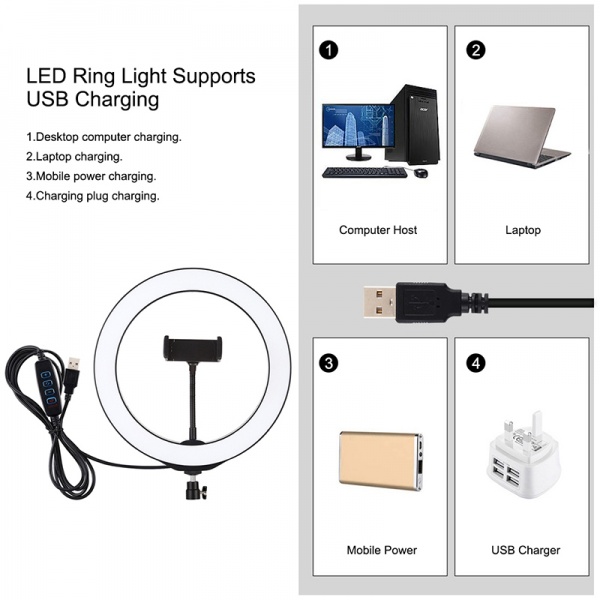 Кольцевой свет USB LED Puluz PKT3035 10