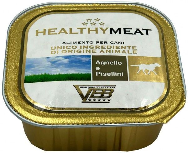 Корм Healthy Meat паштет монопротеин ягненок и мелкий горох 150 г