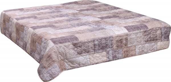Покрывало стеганое 210x240 см Homeline коричневый 