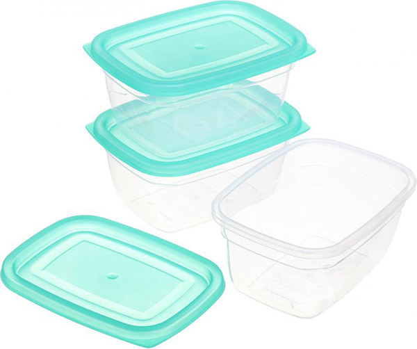 Набор контейнеров для пищевых продуктов Eat&Go 550 мл зелений 3 шт. UP! (Underprice)