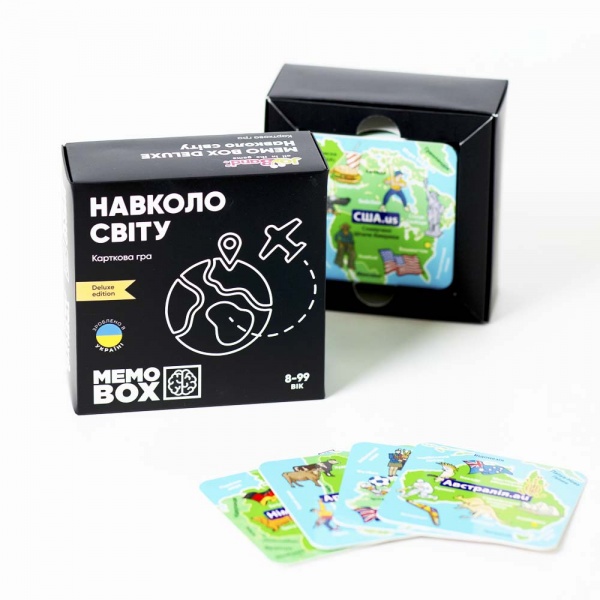 Гра карткова JoyBand Настільна гра JOYBAND MEMOBOX DELUX Навколо світу MBD102