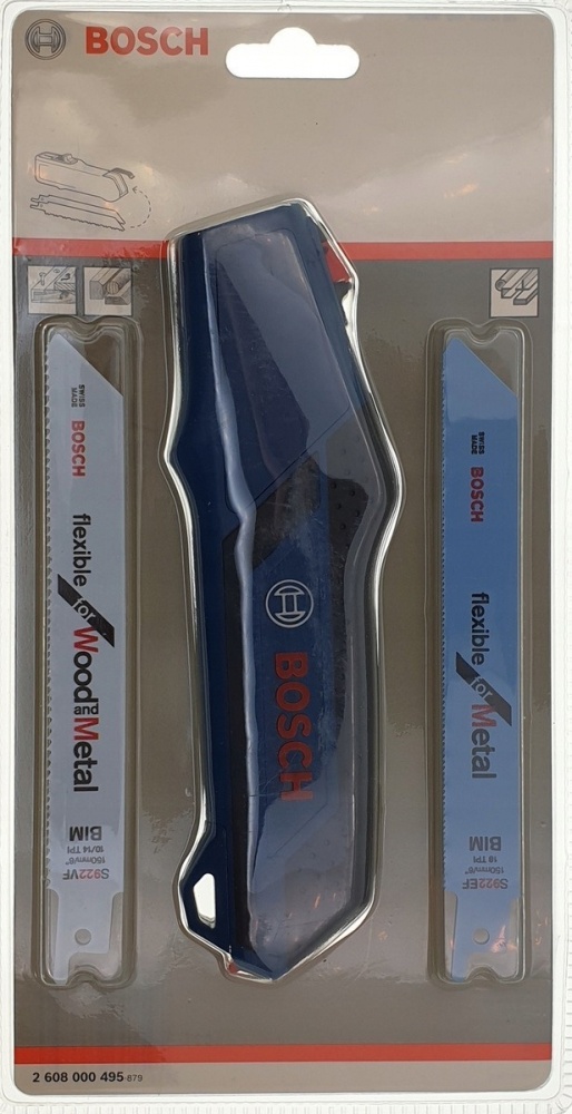 Ножевка-ручка Bosch для шабельных пил (2 полотна) 2608000495